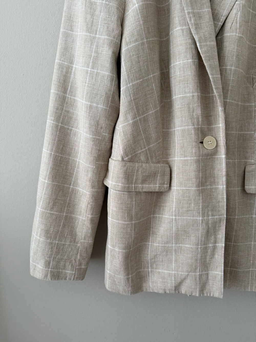 Madewell - The Slim Blazer in Plaid - Sesame Maeve Glen Plaid - Picture 10 of 14